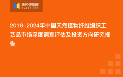 2022-2027年中國天然植物纖維編織工藝品行業發展監測及投資方向研究報告